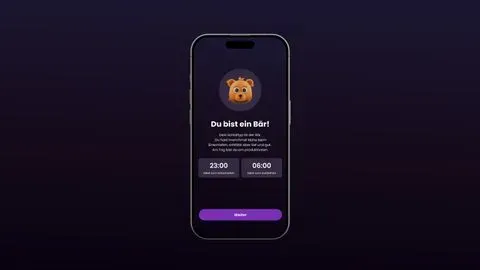 Based on the survey, your sleep type is identified, after which the app provides a personalized sleep program.