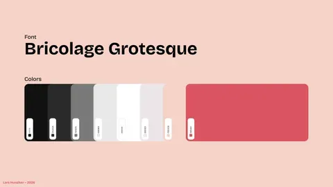 Schrift und Farbwahl