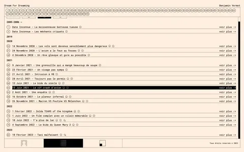 First navigation option - date
