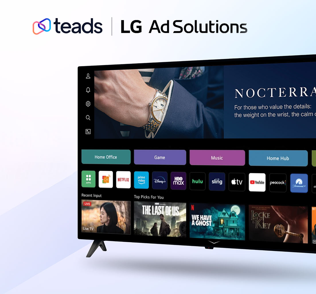 Teads and LG Ad Solutions Expand CTV Partnership in the Region