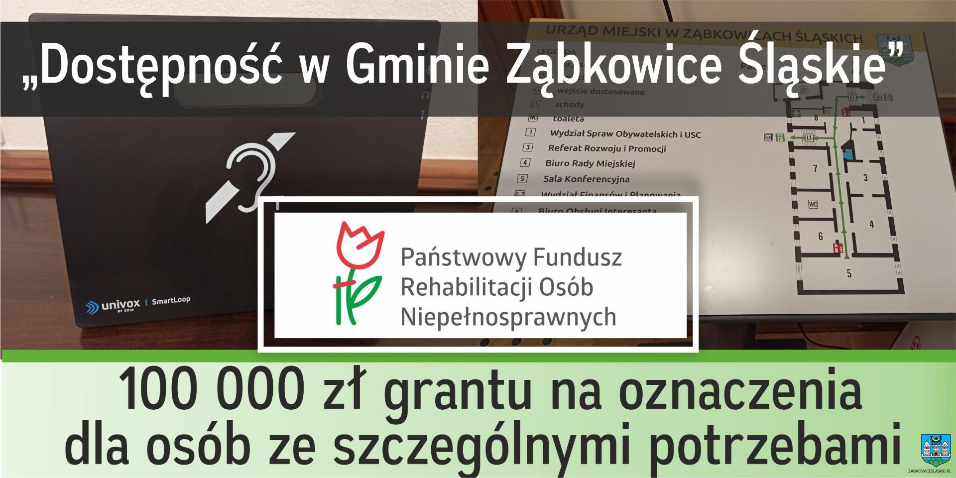 plakat projektu pt. "dostępność w gminie Ząbkowice Śląskie"