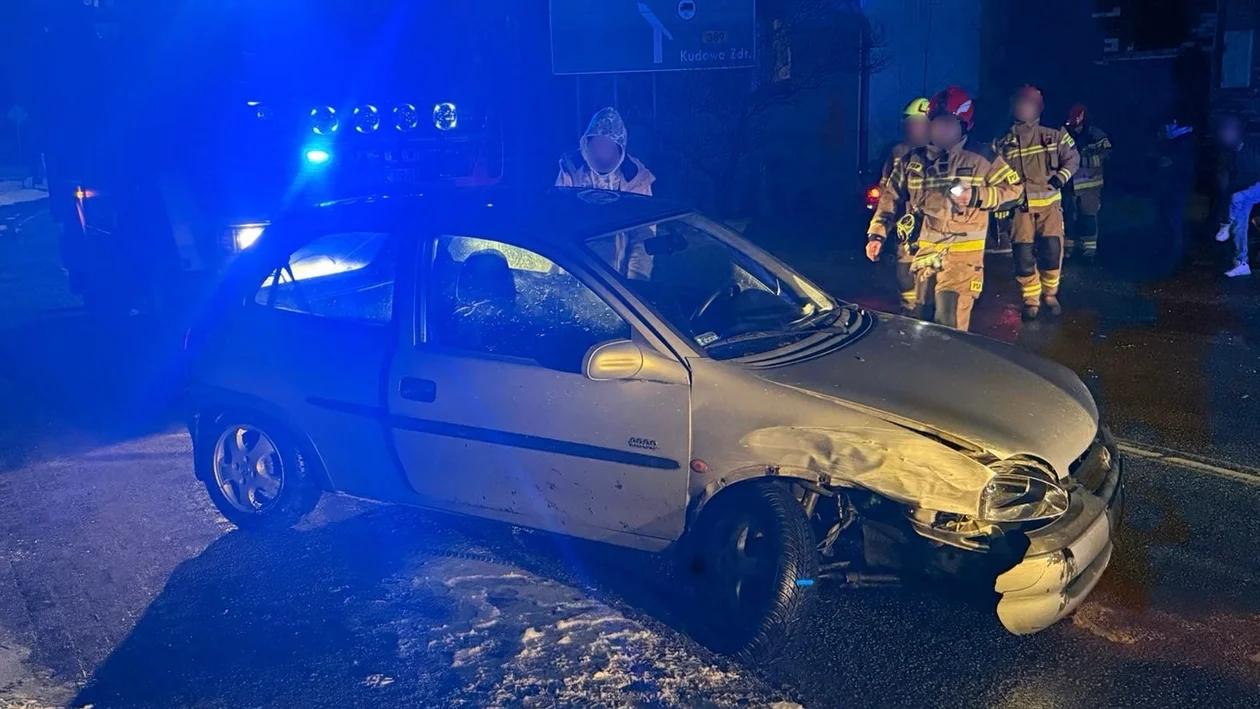 Międzylesie - nocny wypadek na Warszawskiej