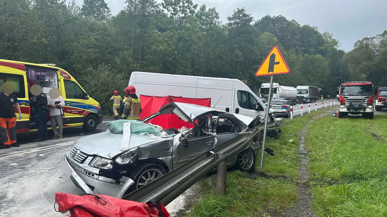 Śmiertelny wypadek na krajowej ósemce