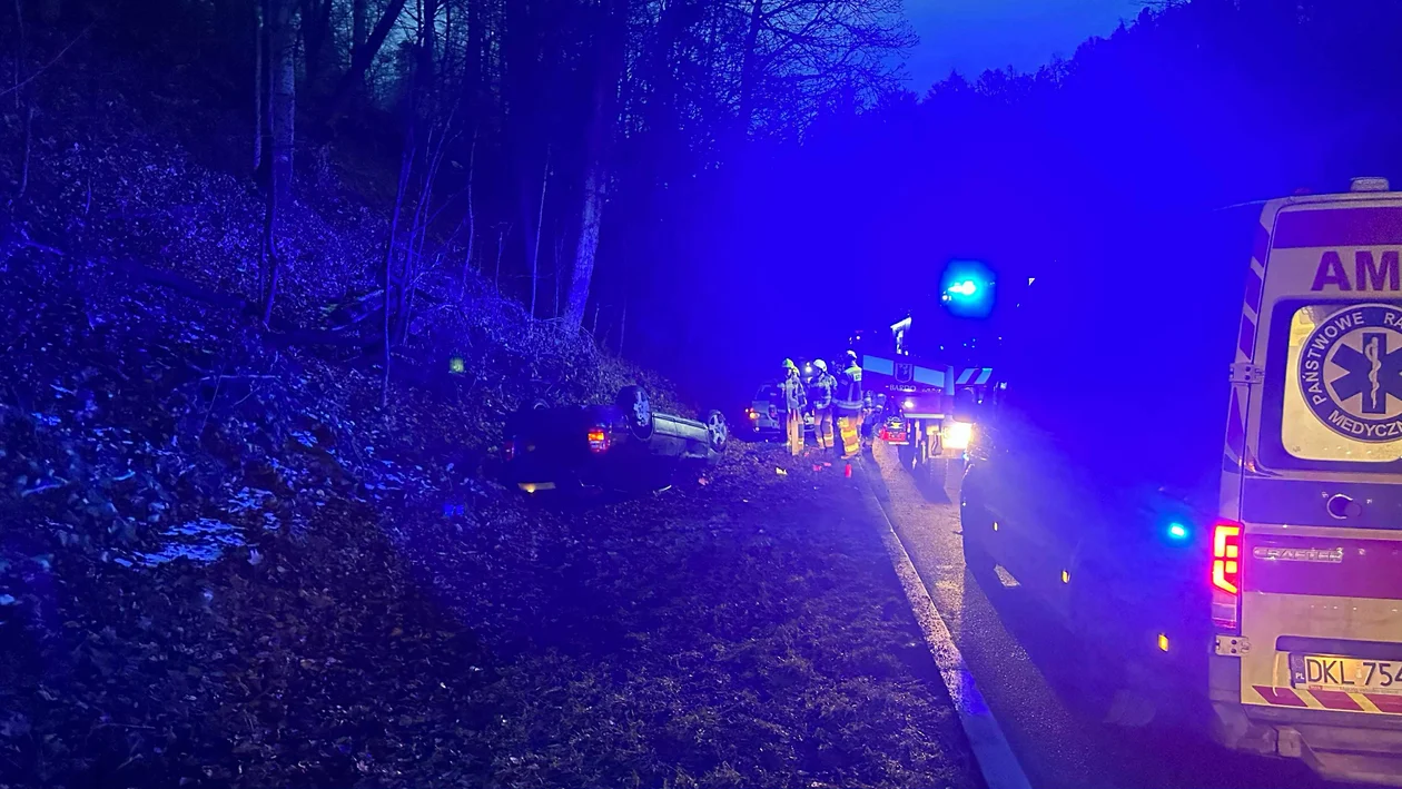 Dębowina - zdarzenie drogowe na DK8