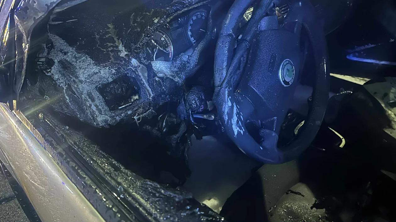 Kłodzko - pożar auta