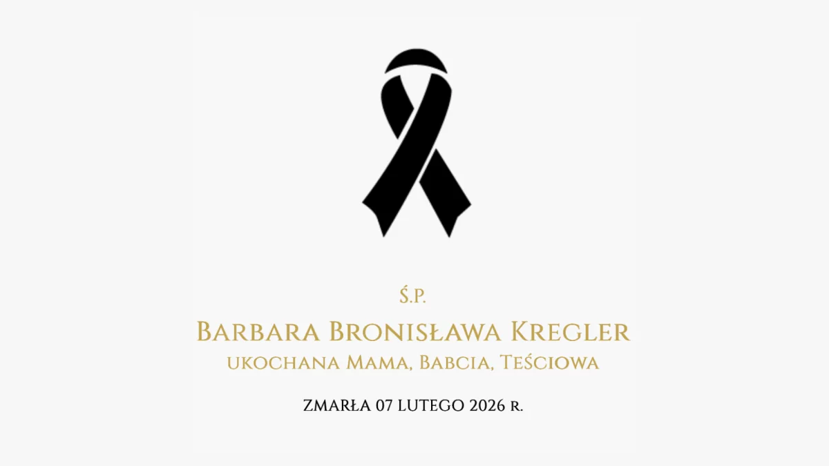 Ś†P Barbara Bronisława Kregler – zawiadomienie o uroczystościach pogrzebowych