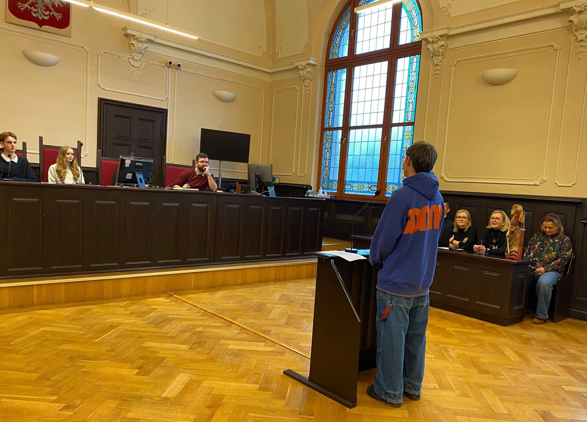 Druga część projektu – warsztaty praktyczne i przygotowanie symulacji rozprawy sądowej [zdjęcia]