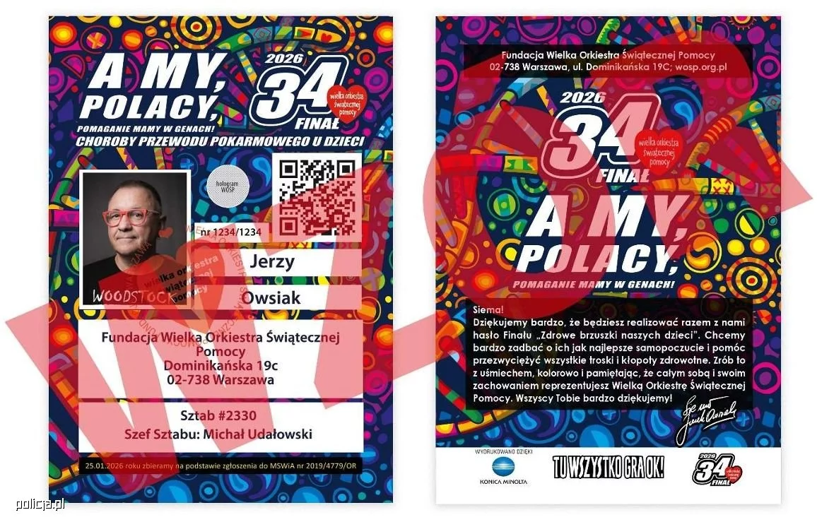 Policja zadba o bezpieczeństwo podczas 34. Finału WOŚP – kwestujmy z sercem i ostrożnie