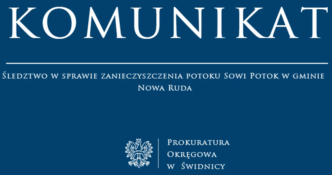 Gmina Nowa Ruda. Śledztwo w sprawie śnięcia ok. 250 kg ryb i zanieczyszczenia Sowiego Potoku