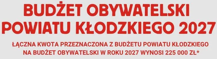 Budżet Obywatelski Powiatu Kłodzkiego 2027 do rozdysponowania 225 tys. zł
