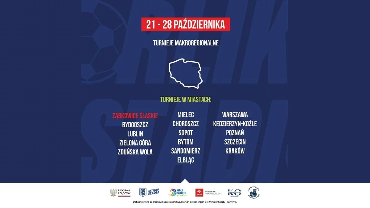 „Z Orlika na Stadion” wraca do Ząbkowic Śląskich. 36 drużyn zagra o finał w Gdańsku