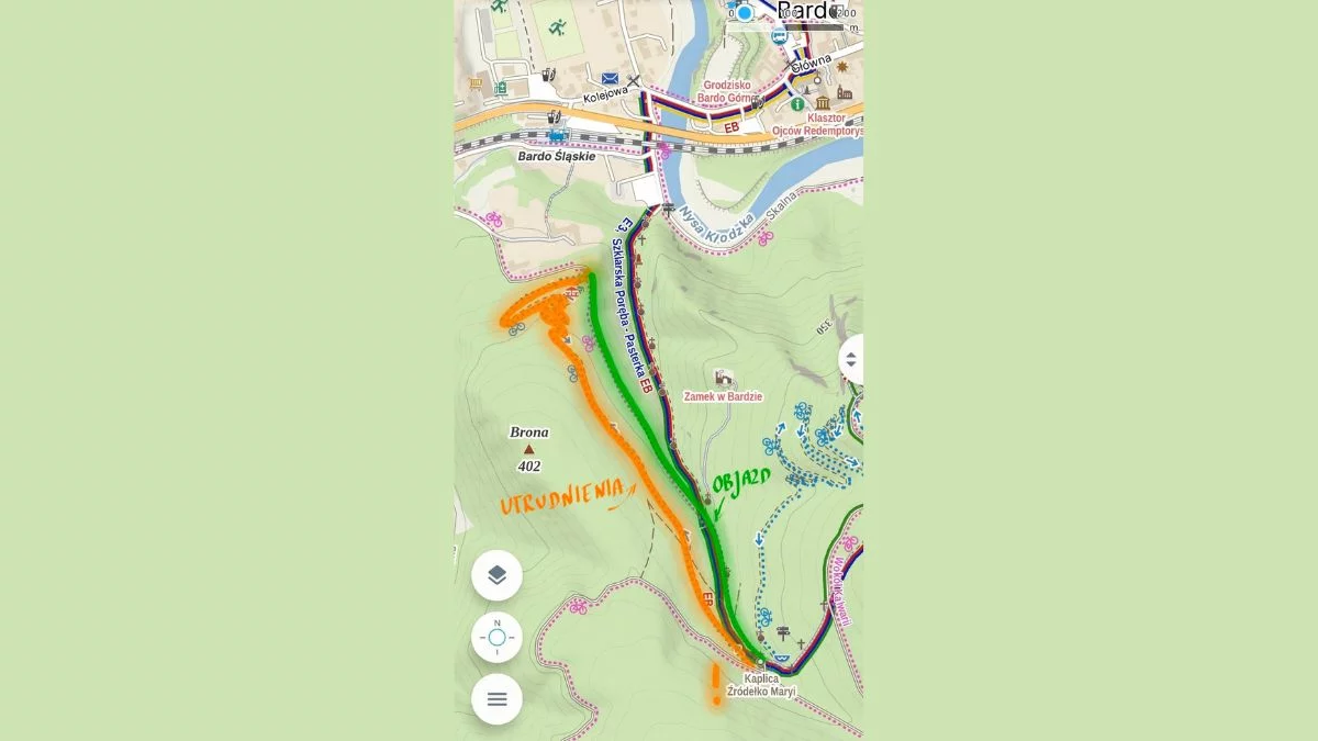 Utrudnienia na Singletrack Glacensis w Bardzie. Ważne ostrzeżenie dla rowerzystów aż do końca grudnia
