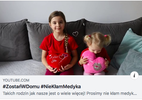 #ZostańWDomu i #NieKłamMedyka - Zdjęcie główne