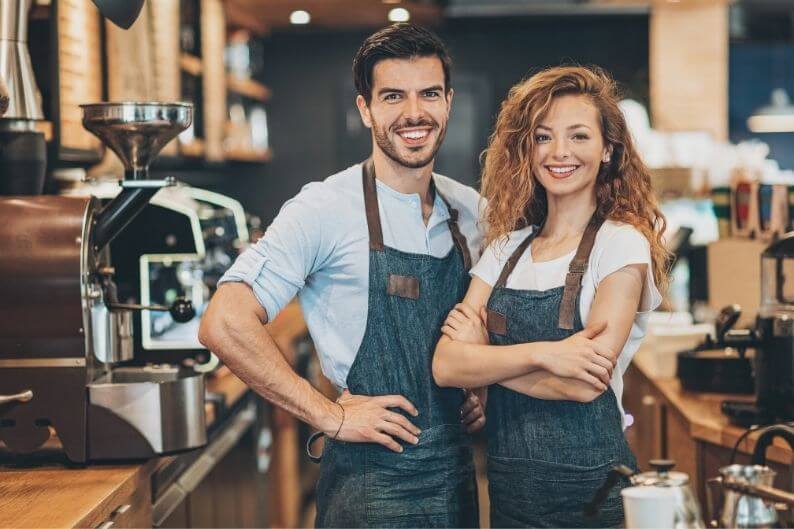 A husband and wife team who have decided to leave their day jobs and open their own franchise.