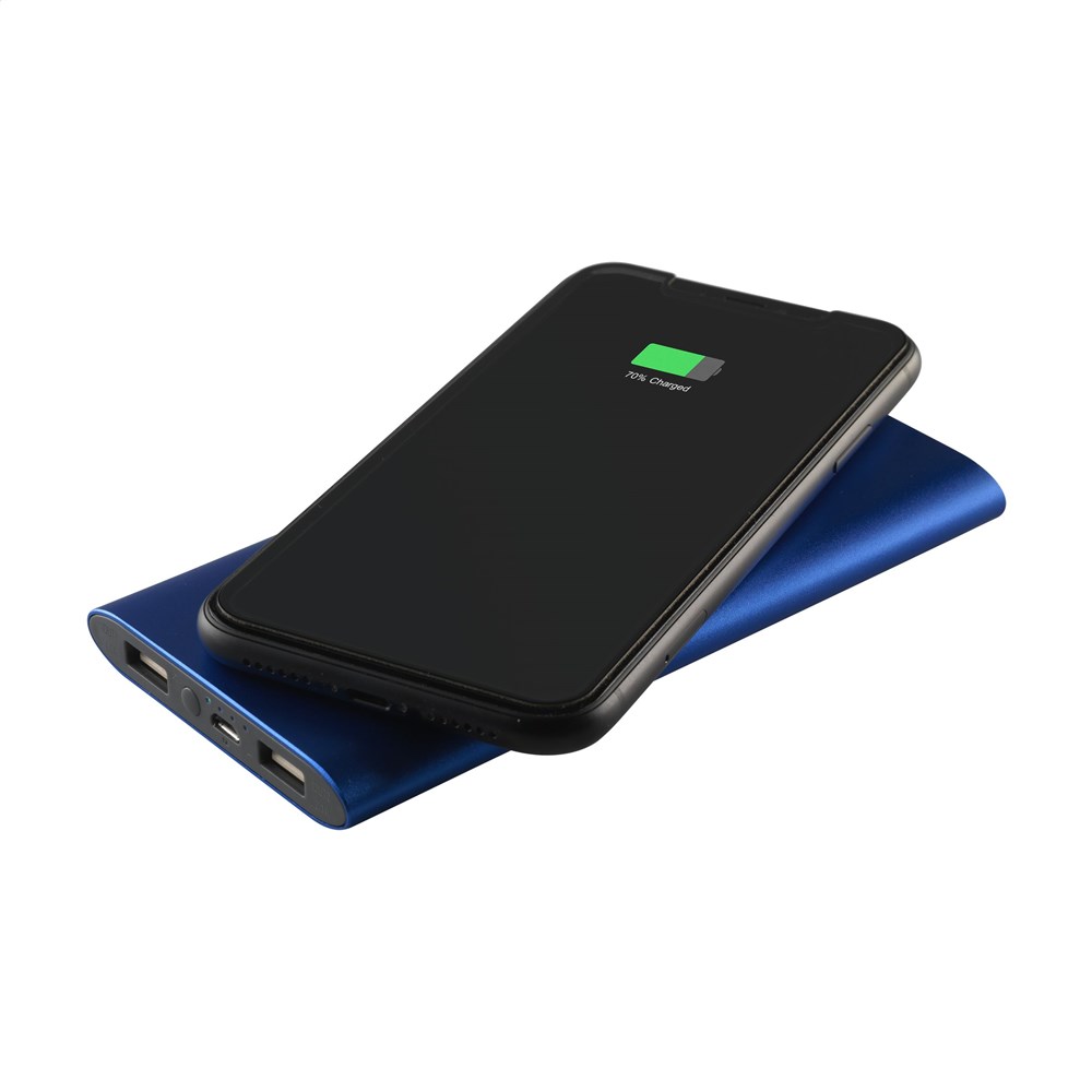 Aluminium 8000 Wireless Powerbank draadloze oplader