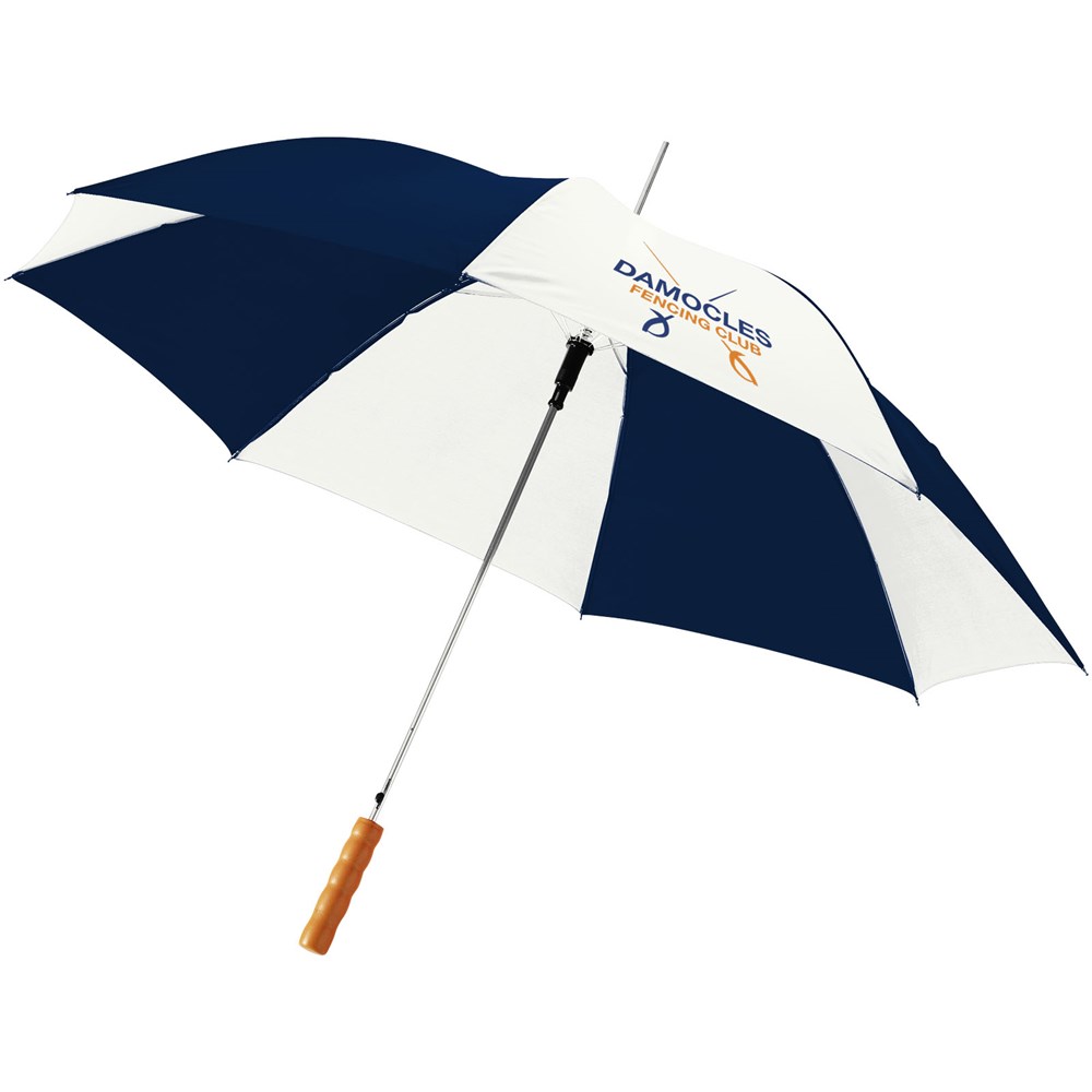 Lisa 23'' automatische paraplu met houten handvat Lisa 23'' automatische paraplu met houten handvat