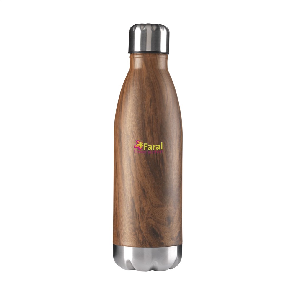 Topflask Wood 500 ml drinkfles