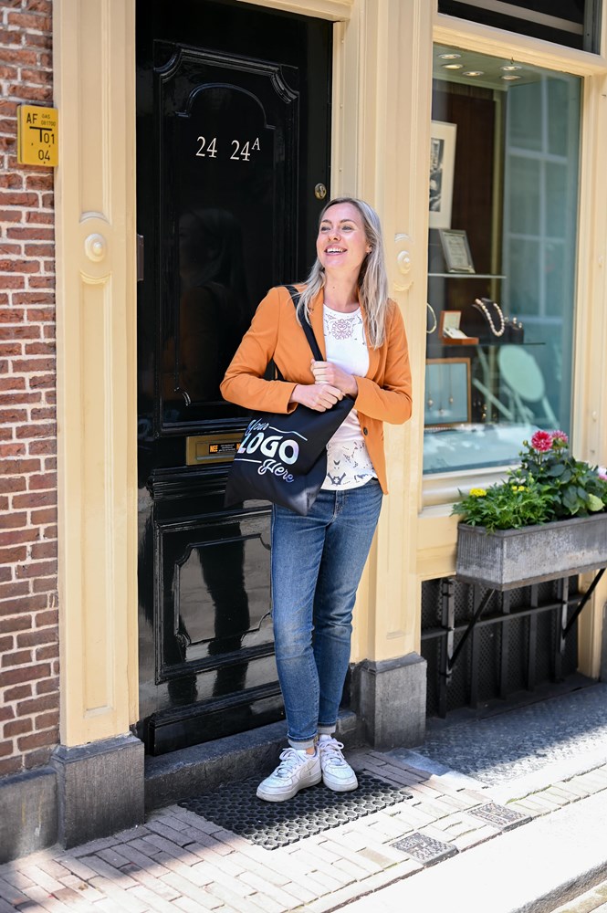 Katoenen tas met lange hengsels Katoenen tas met lange hengsels