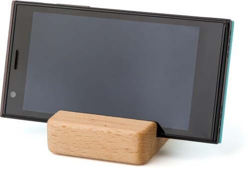 Houten telefoonhouder