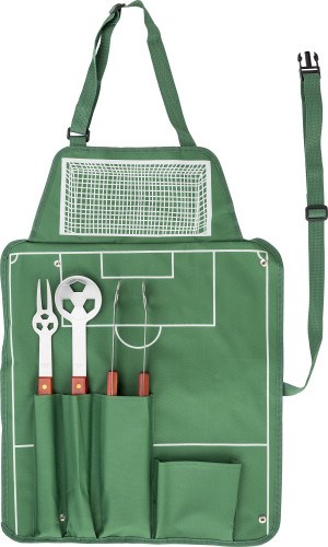 Nylon (600D) schort met barbecue set