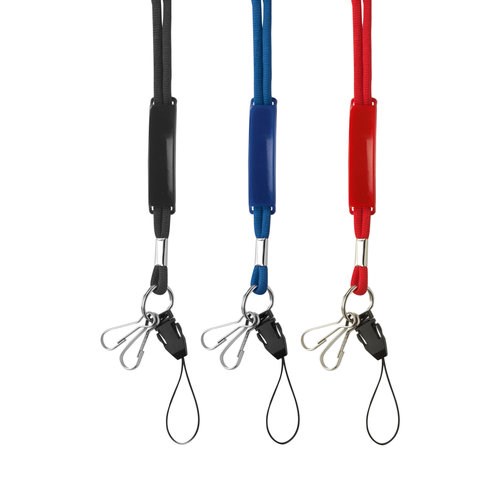 Polyester (300D) keycord met PVC badge