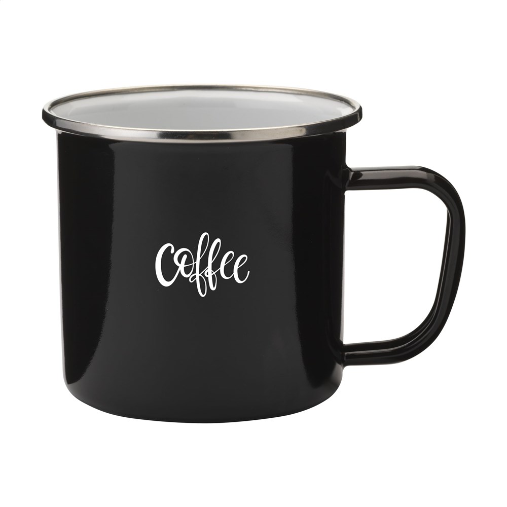 Retro Silver Emaille Mug mok