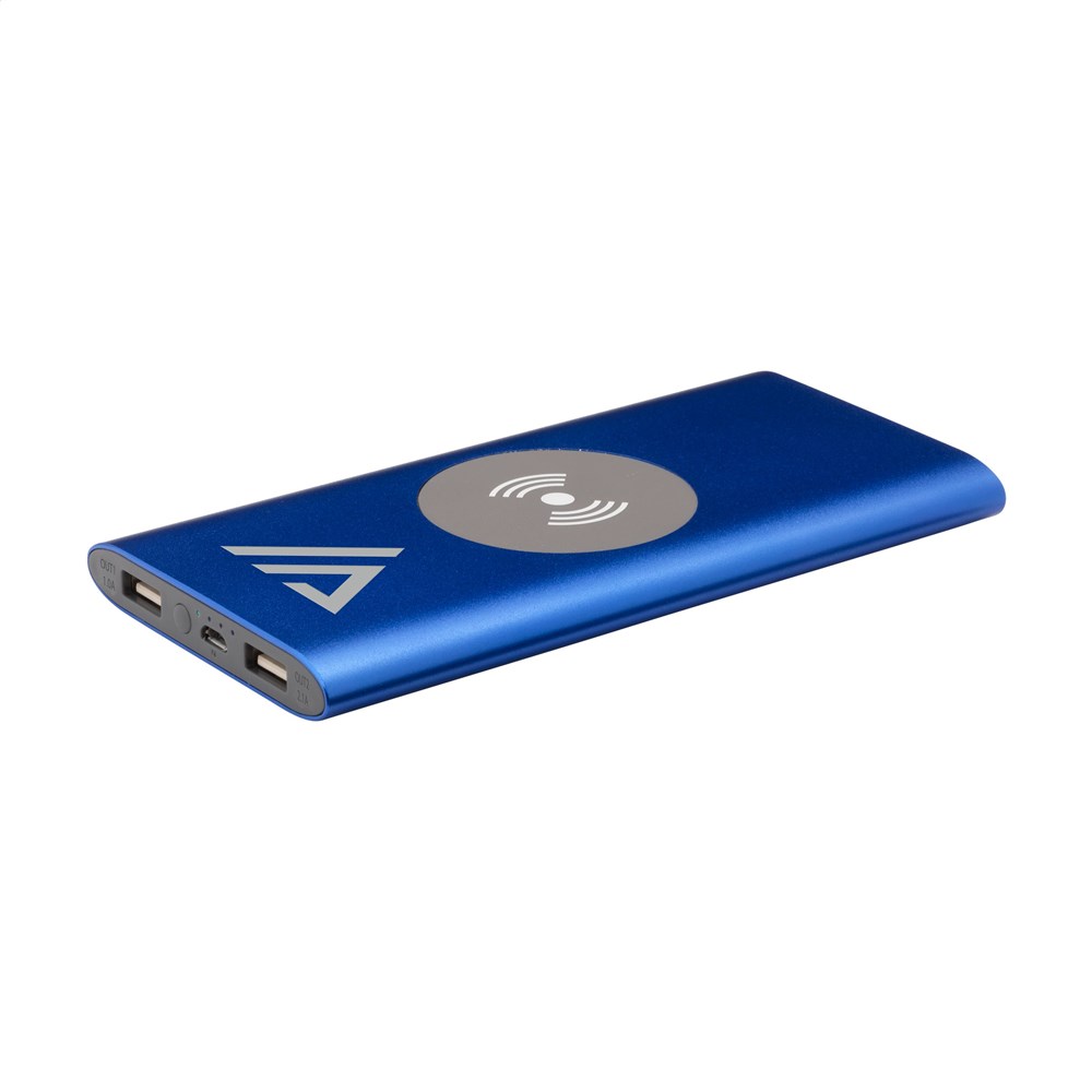 Aluminium 8000 Wireless Powerbank draadloze oplader