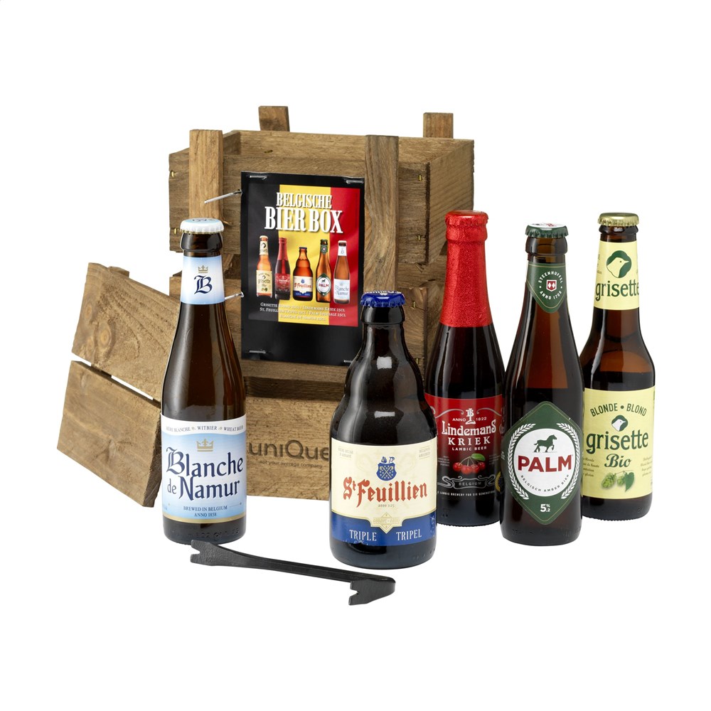 Belgische Bierkist graveren | Relatiegeschenk