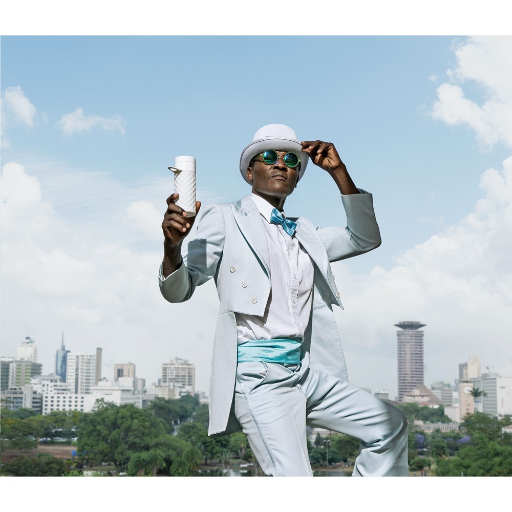 Join The Pipe Nairobi Ring Bottle White 500ml waterfles Join The Pipe Nairobi Ring Bottle White 500ml waterfles
