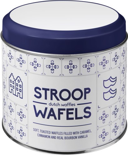 Blik inclusief stroopwafels