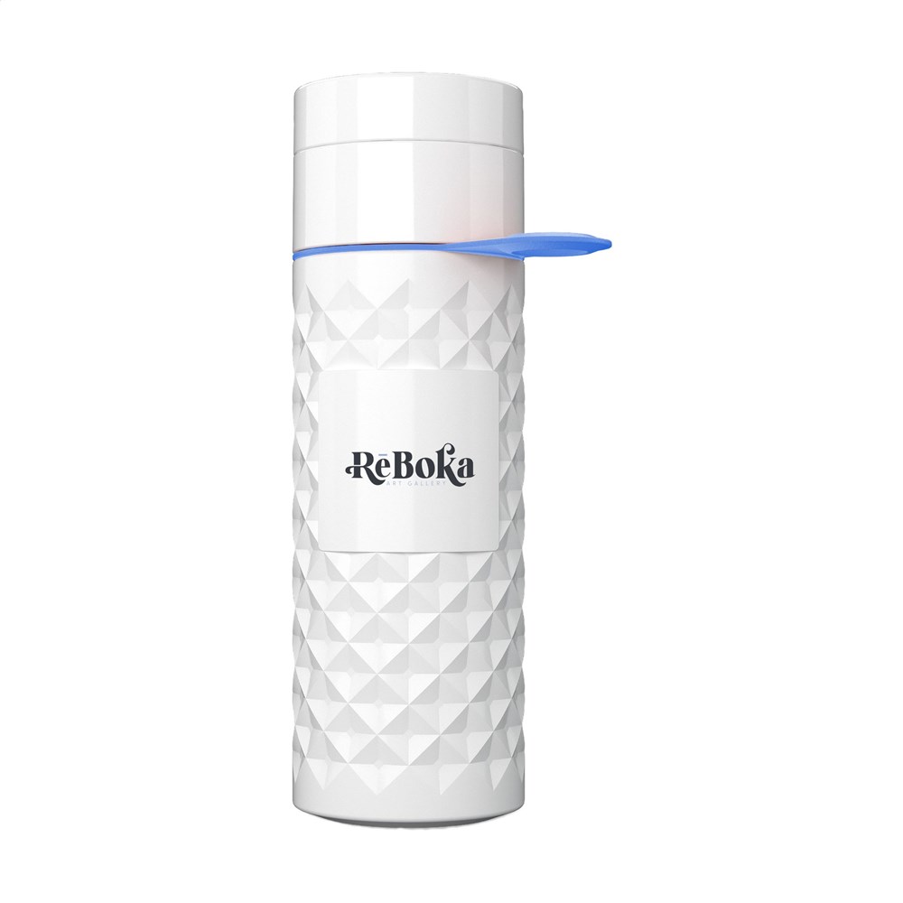 Join The Pipe Nairobi Ring Bottle White 500ml waterfles Join The Pipe Nairobi Ring Bottle White 500ml waterfles