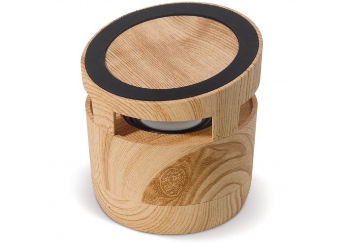 Houten look speaker 3W & draadloos laadstation 5W