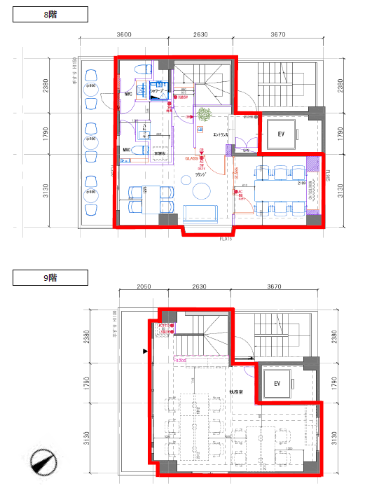 築地エリアのセットアップオフィス
