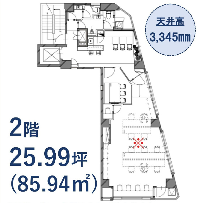 築地エリアのセットアップオフィス