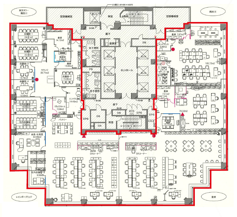 勝どき　居抜きオフィス