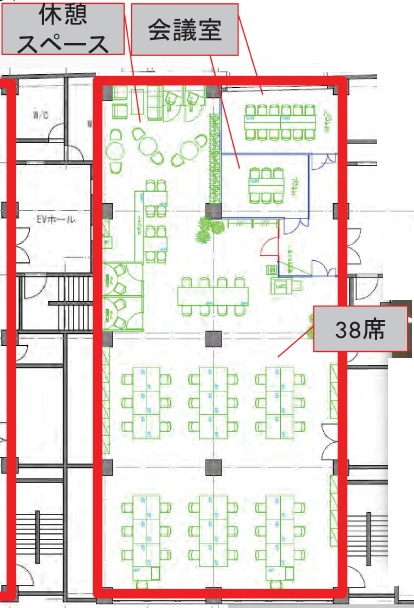 三越前エリア　居抜きオフィス