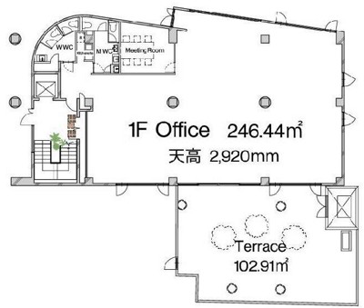 千駄ヶ谷エリアセットアップオフィス-1階