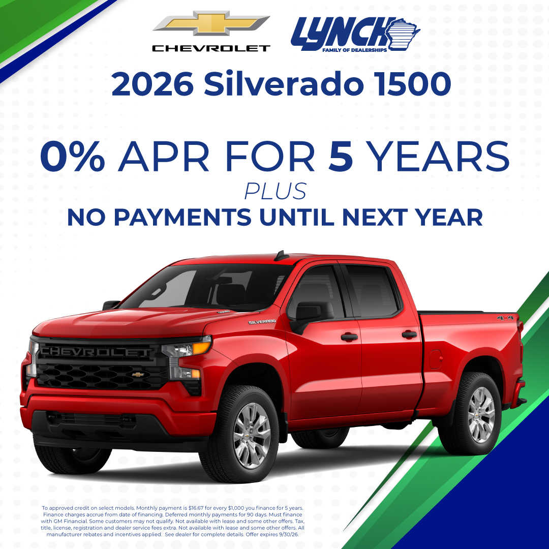 0% APR on the 2026 Chevrolet Silverado 1500