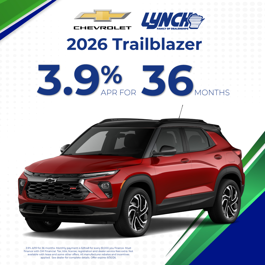 3.9% APR on the 2026 Chevrolet Trailblazer