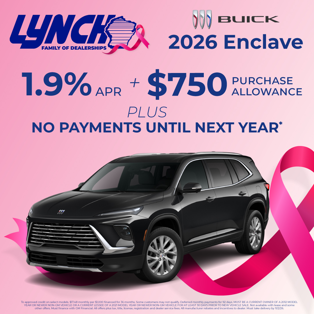 1.9% APR + $750 Purchase Allowance on the 2026 Buick Enclave