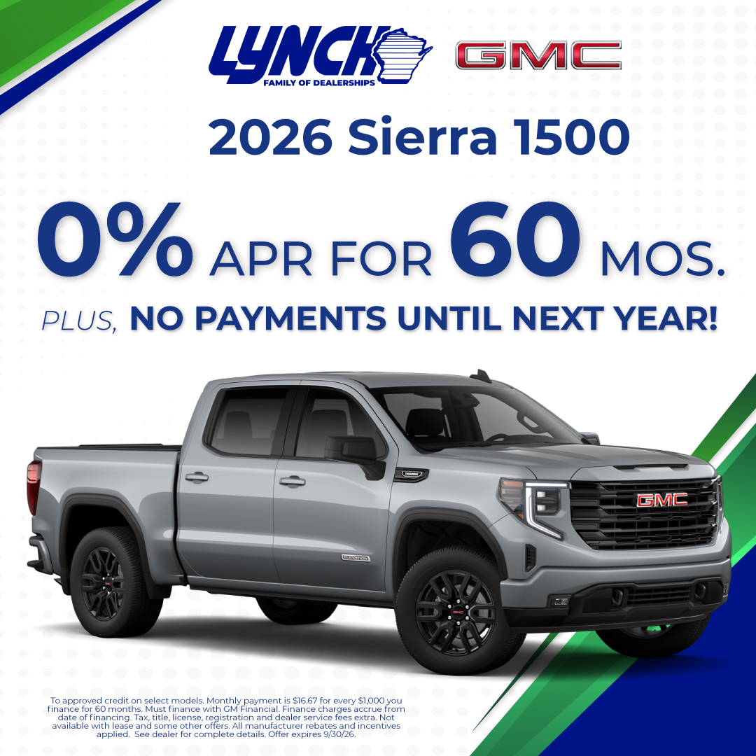 0% APR on the 2026 GMC Sierra 1500 Elevation