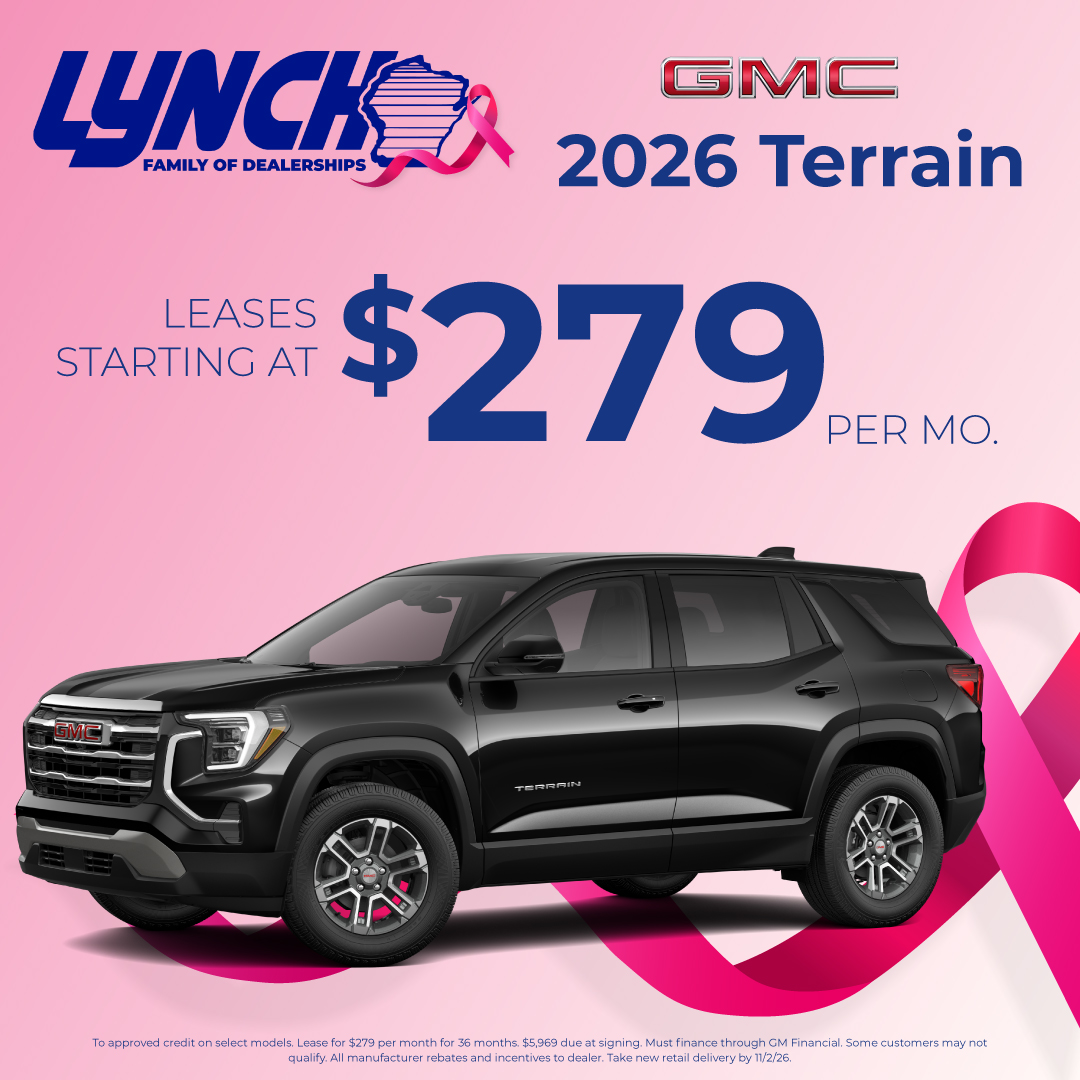 Lease the 2026 GMC Terrain for $279/mo