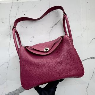 Hermes Lindy 30 in Rubis, T Stamp