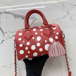 M46411 LV X YK SPEEDY BANDOULIÈRE 20 ROUGE RFID