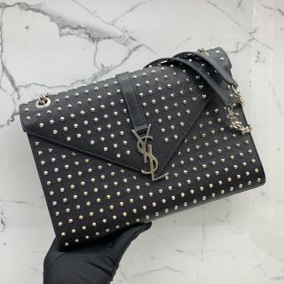 Studded Envelope Satchel Bag