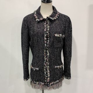 P25300 05C TWEED SLEEVELESS BLOUSE & JACKET #44