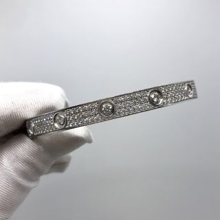 Cartier Diamond Paved Love Bracelet