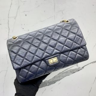 Chanel Bag Calf 28 2.55 W Flap No.25 WCard