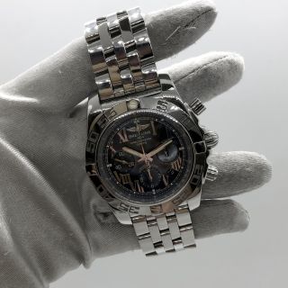 BREITLING WATCH CHRONOMAT AB0111 BLUE ROMAN MOP JAPAN LIMITED EDITION WATCH ONLY 3195271