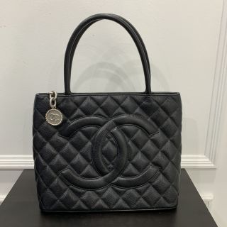 Chanel No.14 Medallion Tote in Caviar Skin